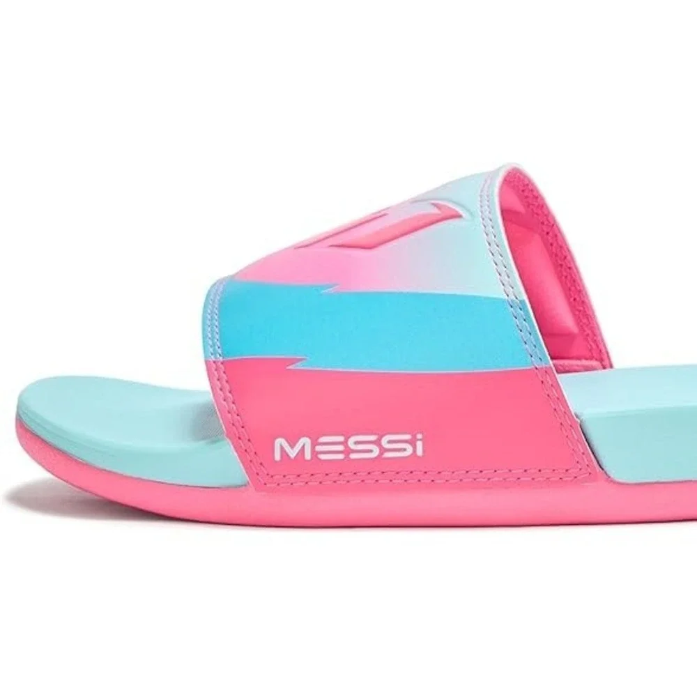 adidas Adilette Comfort Messi Slides Aqua/Pink Men's Size‎ 13 New